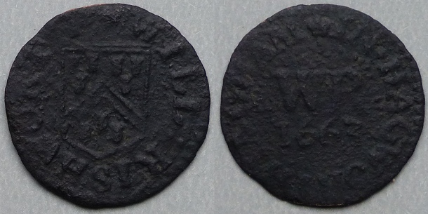 Hagworthingham, Will Rishworth 1663 farthing